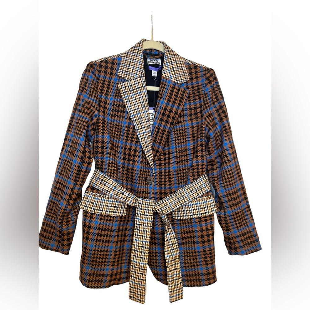 Future Collective Blazer / Jacker with Belt - NWT - XXS